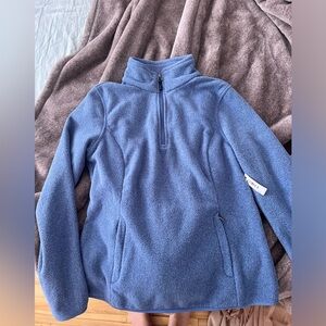 NWT Fleece quarter zip up 🌸 Powdery Blue
